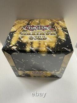 Yugioh! Maximum Gold Display Case Sealed Booster Box 1st Edition