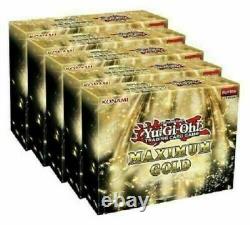 Yugioh Maximum Gold Display Case Sealed Booster Box 1st Edition Collector Set