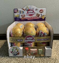 Zuru 5 Surprise MINI BRANDS Series 2 Gold Balls Case of 12 Display Box